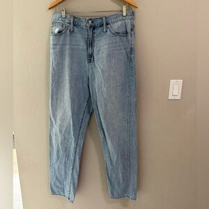Madewell The Perfect Summer Jean Light Wash Straight Leg  33